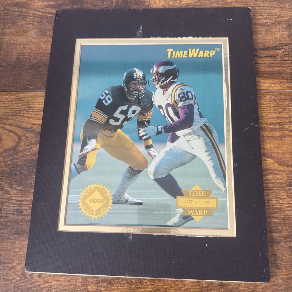 1995 Collector’s Edge Time Warp Jumbo Jack Ham Cris Carter Limited 0737/5000